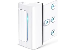 CRANACH Home Security Door Reinforcement Lock Upgraded Front Door Locks for Kids Safety Withstand 800 lbs Metal Child Proof Door Latch Lock for Inside Door Top Extra Flip Lock High Deadbolt Lock Home Defender