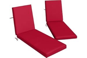 Outsunny 2-Piece Patio Chair Cushions Pillows, Seat Replacement Patio Cushions Set with Ties for Indoor Outdoor Garden Furnit