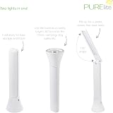 PURElite 2in1 Lamp Torch Rechargeable Desk Table Light LED 180° view 2