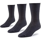 Maggie's Organic Natural Cotton Tri-pack Cushion Crew Socks
