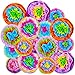 SUPLA 16 Pcs Fiesta Paper Flowers Pom Poms Flowers Tissue Pom Poms Fiesta Flower Tissue Centerpieces for Mexican Rainbow Theme Party Fiesta Cinco De Mayo Party Frida Kahlo Party Decoration