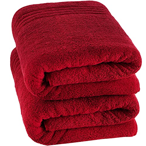 Hammam Linen Jumbo Large Bath Sheets Towels 2-Pack 35 x 70 Inches Soft and  Absorbent, Premium Quality 100% Cot