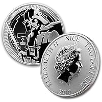 2019 NU 1 oz Silver Star Wars Darth Vader $2 Brilliant Uncirculated