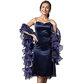 Vijiv Flapper Boa Costume - 6.3ft Gatsby Organza Boas Wedding Shawl Wraps 1920s Accessories for Women Evening Dresses Bridal