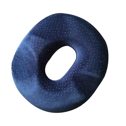 Komfort Hämorriden Orthopädische Memory Foam Stuhlkissen Sitzkissen mit Waschbarer Bezug - Purplish Blau