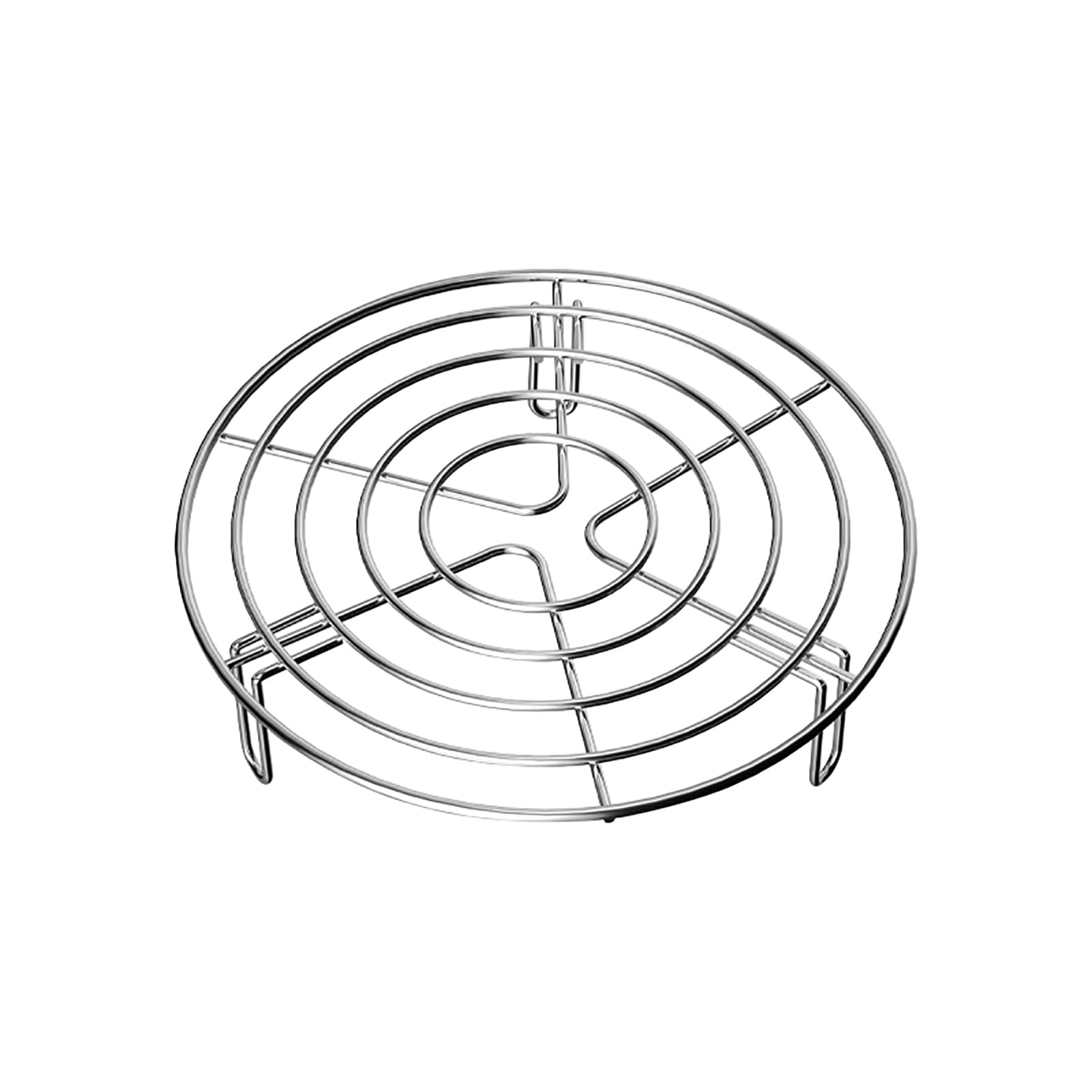 Stainless Steel Insert Rack Steam Frost Cooking Stand Steamer Insert Cake Rack Round Steaming Rack Steamer Insert for Cooking Pots Cooling Rack Cake Rack (23 x 5.5 cm)