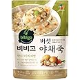 CJ Foods BIBIGO Rice Porridge with Mushroom and Vegetable Korean Ready Meal Healthy Instant Porridge 450g - (Pack of 1)