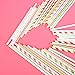 125 PCS Paper Straws Pink Gold Mint Green Stripe Chevron Wave Assorted Collection Drink Decoration - Boxed 5 Individual Pack