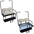 Club Car DS Golf Cart Rear Flip Back Seat Kit for 1982-2000.5 - Factory Buff - Light Tan