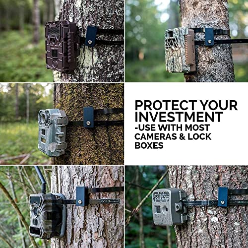 Trail Camera Lock by Guardian Game Cam Tree Mount Holder Accessory and Heavy Duty Metal