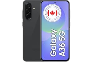 Samsung Galaxy AI A36 5G (128 Go), écran AMOLED de 6,7", appareil photo 50 MP, débloqué, avec adaptateur de charge rapide de 
