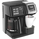Hamilton Beach FlexBrew 2-Way Brewer Programmable Coffee Maker (49976) Bundle with Support Extension