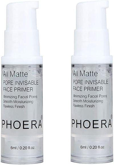 HOPHAT PHOERA Makeup Primer 6ml 2pcs Matte Oil Free Full Coverage Base