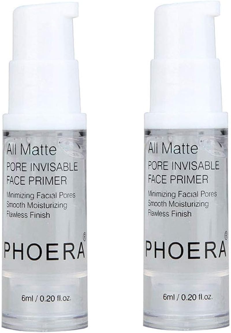 HOPHAT PHOERA Makeup Primer 6ml 2pcs Matte Oil Free Full Coverage Base