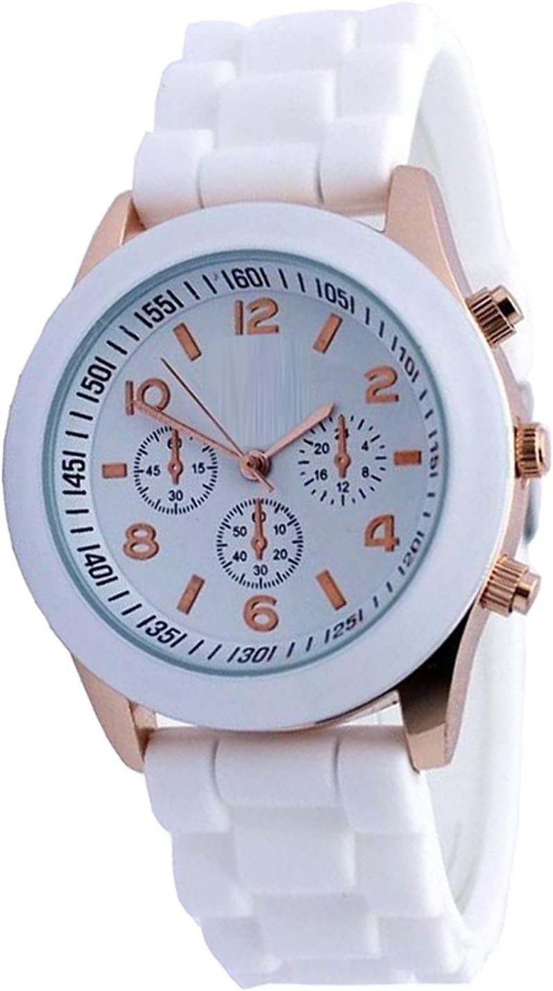 On Time Octus Analog Watch for Girls and Womens (White 2)