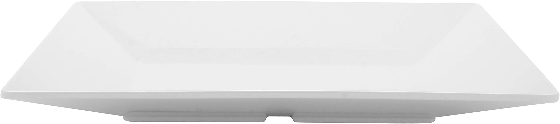 14" White Square Plate , Siciliano by GET ML-91-W (Pack of 6)