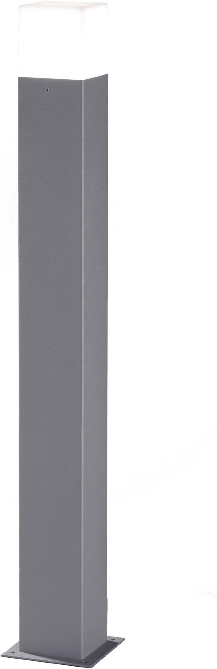 Trio Lighting Trio Hudson Tall LED Post, Metal, E14, 4 W, Light Grey