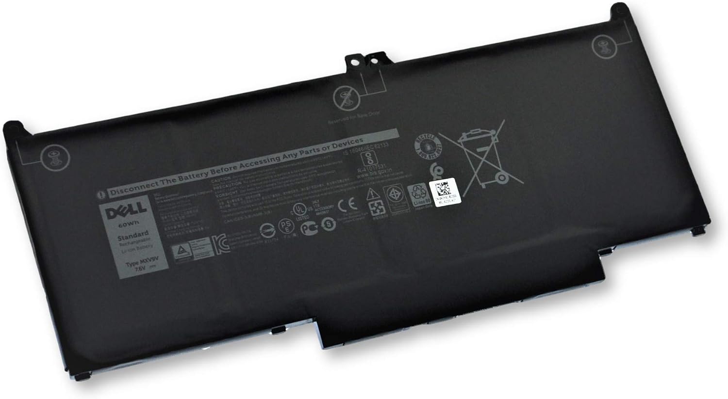 Dell Latitude 7300, Latitude 7400 Latitude 5300 Laptop Battery 60Wh 4-Cell N2K62 5VC2M Type MXV9V