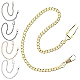Tiong Clip Pocket Watch Chain Retro Metal Alloy
