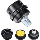 ZHONG AN 1/2" Thread Male Thread Diameter 20mm Air Compressor Silencer Filter, Thread Metal Air Compressor Intake Filter Sound Muffler Silencer, Air Compressor Replacement Parts