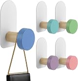 5pcs Self-Adhesive Kids Coat Hooks Colorful Cartoon Animal Pattern view 2