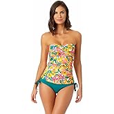 Anne Cole Womens Sunshine Floral-Twist Tankini Top Sunshine Foral Multi XS
