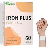 Iron Support Topical Patch – Easy to Use, 60 Days Supply – Sugar-Free, Latex-Free, Natural Alternative – Ideal for Energy & Vitality