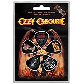 Ozzy Osbourne Guitar Picks Ordinary Man Official Black 5 Pack Plectrum Size One Size