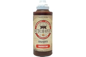 Dutch Oven Brushfire BBQ & Dipping Sauce by Outback Cookin Co. - Texas Spicy. Just Right. Barbecue Sauce - Perfect for Grilling, BBQ, Marinades, Dipping, Chicken, Wings, Pizza, Tacos, Burgers, and Steak Lovers - 16 oz Squeeze Bottle