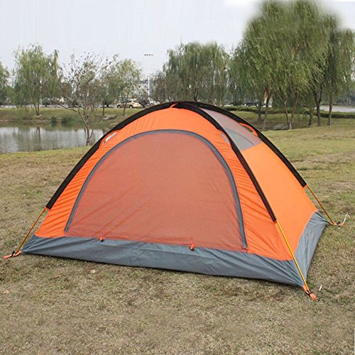 3-4-season-2-person-Double-Layer-Backpacking-Tent-Aluminum-Rod-Windproof-Waterproof-for-Camping-Hiking-Travel-Climbing-Easy-Set-Up--Orange-3-season-tent