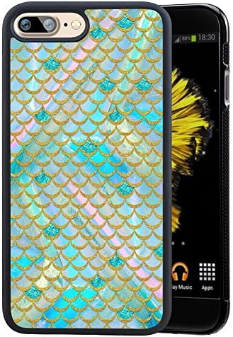 Ademen iPhone 7 Plus / iPhone 8 Plus Case, Fish Scales Design Hard PC Soft Silicone Protective Durable Shockproof Case For iPhone 7 Plus / 8 Plus 5.5 inch