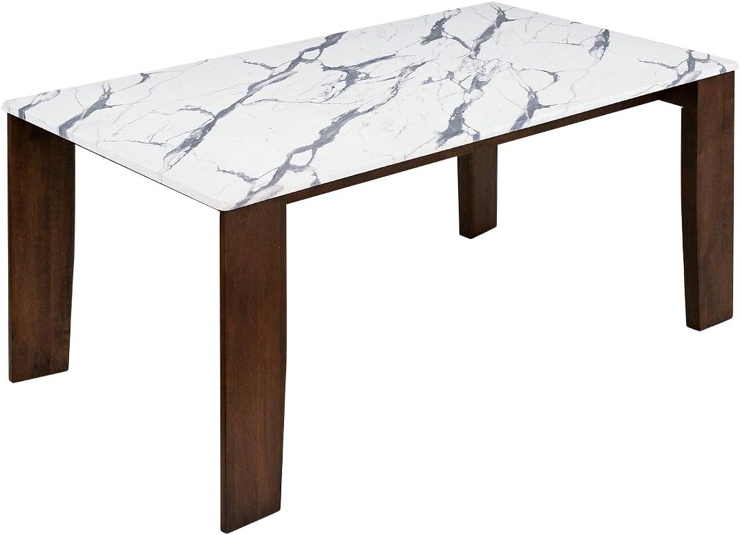 暮らしのインテリア大川大理石調 テーブルダイニング B086RH5TTZ
