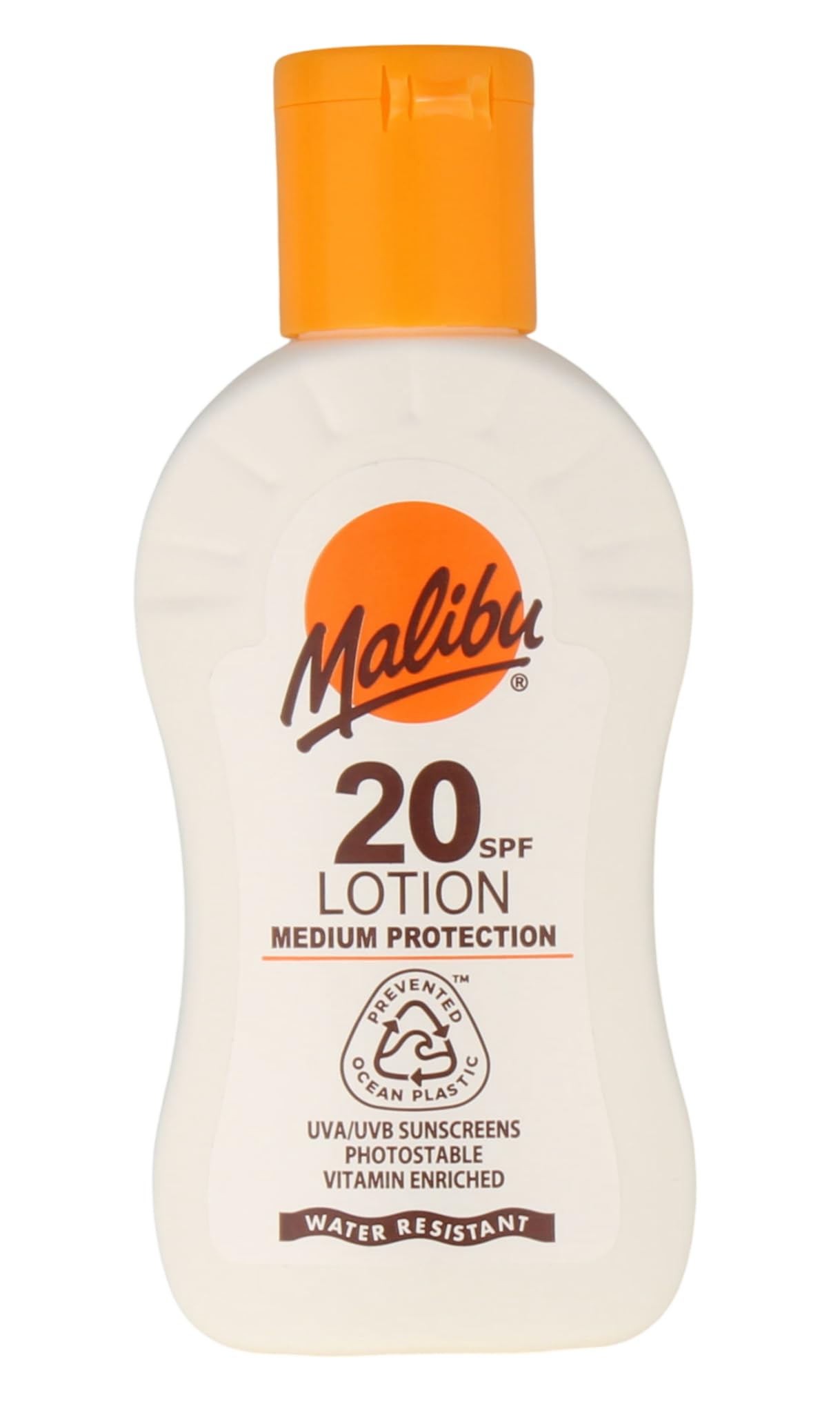 Malibu Sun SPF 20 Lotion, Medium Protection Sun Cream, Water Resistant, Vitamin Enriched, 100ml