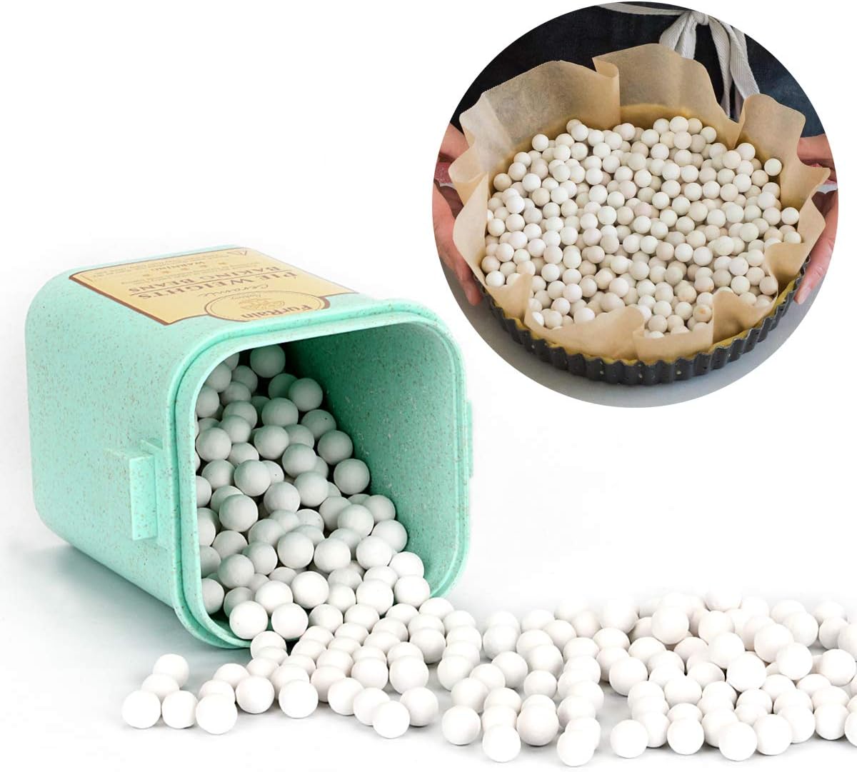 1.6 LB Baking Beans Reusable Ceramic 10mm Pie Crust Weights