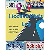 License Plate Log for Kids - Activity for Road Trips, Family Vacation, Fun for All Ages