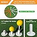 SkyLife Golf Practice Mat with Heavy Rubber Base for Driving Hitting Chipping Putting, Realistic Fairway & Rough Turf, Rubber Tee Holder & 2 3/4’’ Plastic Tees Included (Dual-Turf Without Handle)