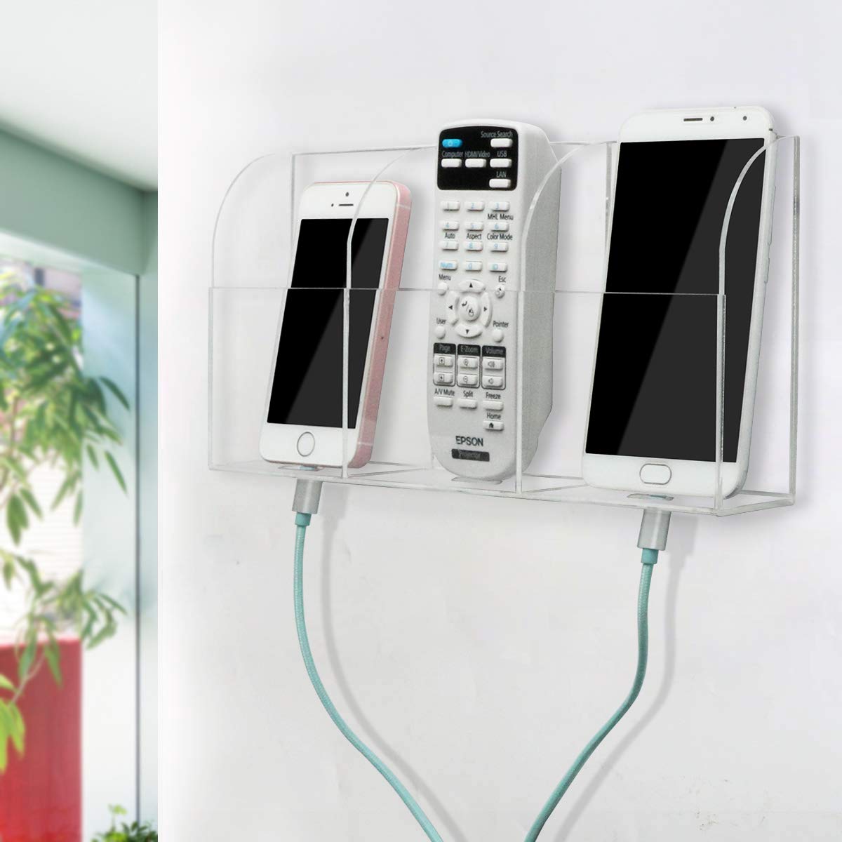 VANCORE Wall Mount Acrylic TV Remote Control Mobile Phone