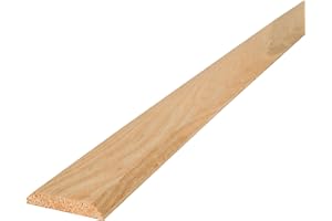 M-D Building Products 11924 3 in. x 3/8 in. x 36 in. Natural Hardwood Flat-Profile Threshold for Doorways