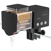Pawfly Automatic Fish Feeder for Aquarium, 85 mL Auto Fish Feeder Dispenser | Adjustable Auto Fish Food Dispenser with Timer Automatic Dispenser Vacation Fish Food Feeder, Battery Operated (Not Included)
