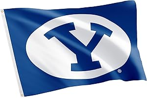 Desert Cactus Brigham Young University BYU Flag - 3 x 5 Feet Cougars Banner, Indoor/Outdoor Durable Fabric, 100% Polyester Design (Style J)