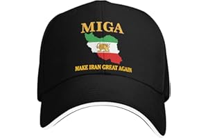 Iran Hat Make Iran Great Again MIGA Hat Old Iran Persian Flag Lion and Sun Hat Cap for Men Women