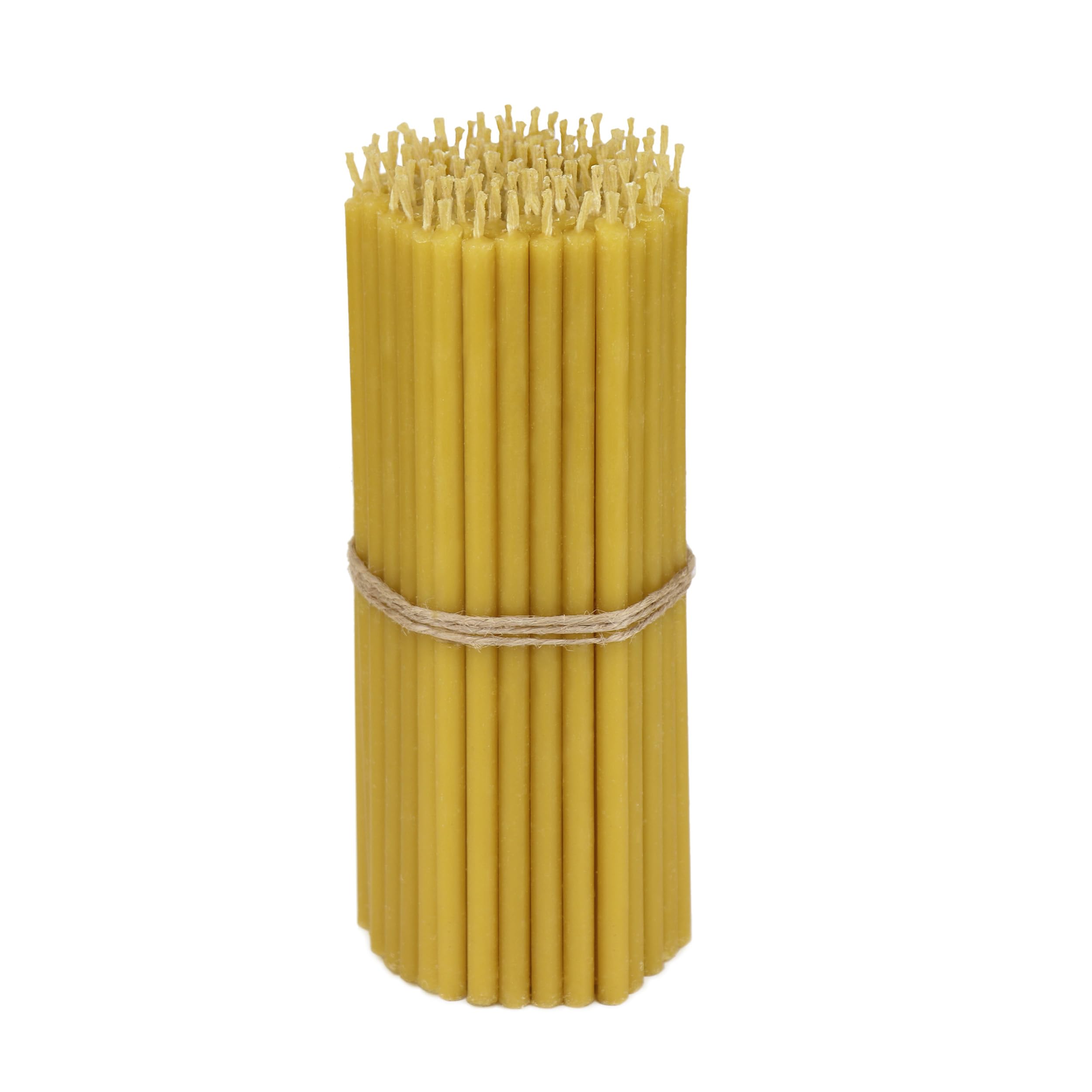 NKlaus 2X 327g. Beeswax Altar Candles Church Quality Thin Candles Ritual Candles (Approx. 200 pcs.) 40168