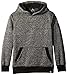 Southpole Big Boys' Hooded Pullover Fleece Basic Marled, Marled Black, Medium