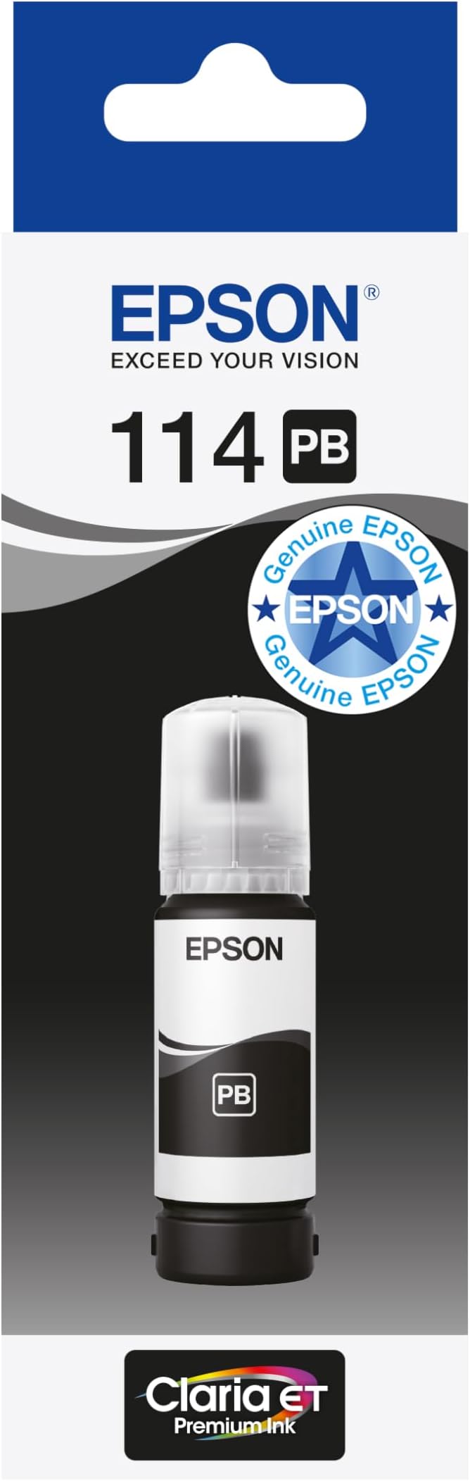 Epson 114 EcoTank Photo Black Ink Bottle 70ml for ET-8500 ET-8550