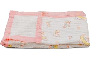 SNUGGLE BUDS 100% Cotton Muslin Baby Blanket | Soft & Breathable 6-Layer Swaddle & Receiving Blanket | Lightweight Quilt for Newborns, Infants & Toddlers | Gender-Neutral (Llama Love)