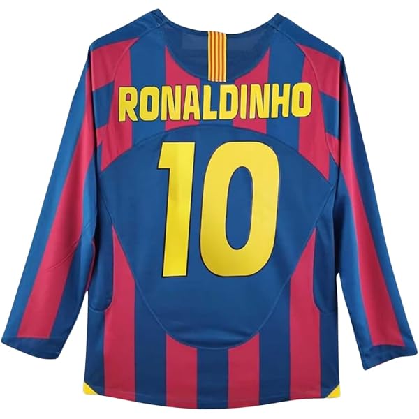 Amazon.com: Nike Camiseta de manga corta Ronaldinho 10 2005/06 FC