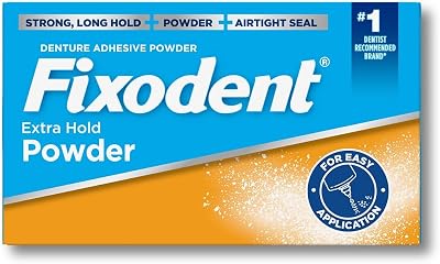 Fixodent Denture Adhesive Powder Extra Hold 2.7 Oz Brand New