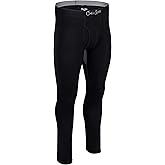 Chill Boys Viscose from Bamboo Men's Thermal Underwear - Soft Base Layer Long Johns, Cold Weather Thermals - Black