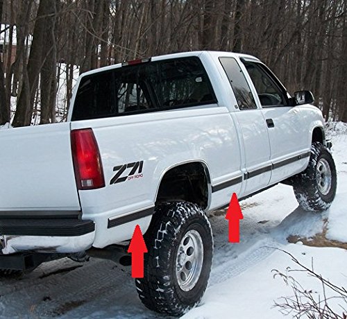 1988-1998 Chevy GMC Chrome Side Body Trim Molding (80" Roll) Tahoe Suburban Silverado Pickup Truck - 2.5" - Tahoe, Suburban, Silverado, C1500, C2500, C3500, K1500, K2500, K3500, Blazers - Thumbnail 3