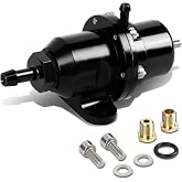 DNA Motoring FPR-T119-BK Fuel Pressure Regulator [For 88-01 Civic Si/CRV/Integra/NSX], Black